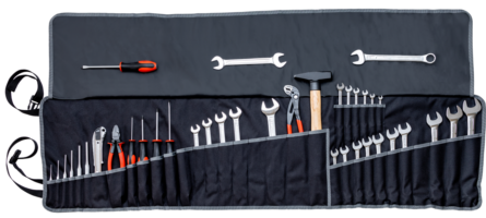 Astuccio Avvolgibile Portautensili FENDT con 38 Attrezzi Professionali