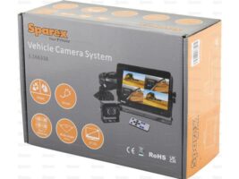 Sistema retrocamera cablato Con 9″ e 4 Quadranti